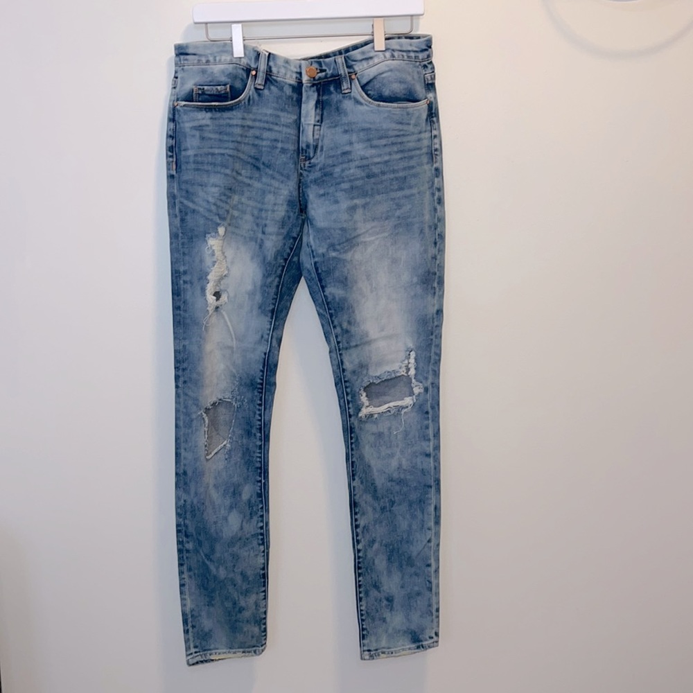 Blank NYC Jeans Distressed Acid Wash Skinny Size 29 NWT